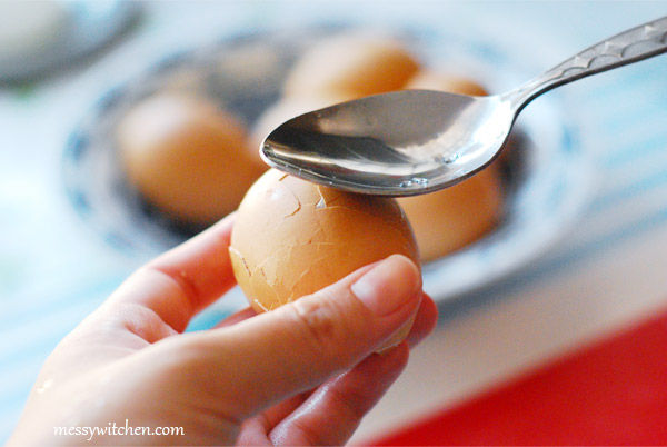 Tap Egg Gently With A Spoon